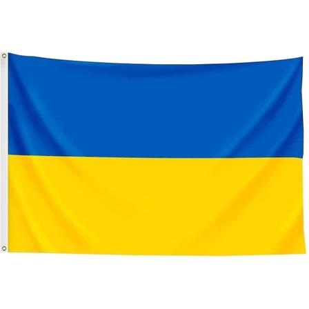 Ukrainsk flagg 3ftx5ft Ukrainske nasjonale flagg Polyester med messingmaljer 3x5 fot flagg(90cm*150cm)