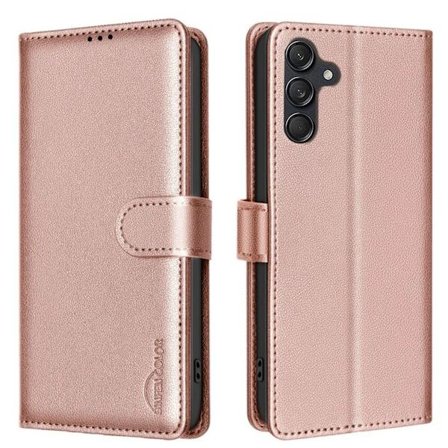 BINFEN COLOR Samsung Galaxy S24 Wallet Cover - Rose Gold
