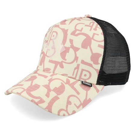 Djinns - Beige trucker Cap - New Hft Cap Simple Aztek Beige/Old Rose Djinns-os @ Hatstore