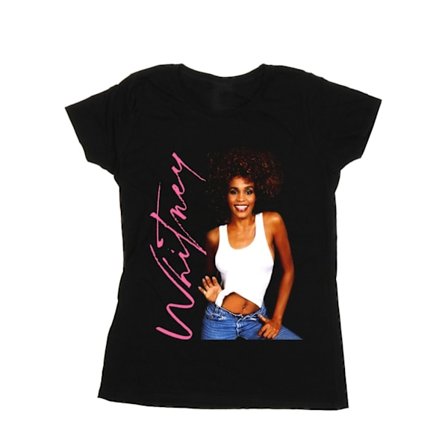 Whitney Houston Dam/Kvinnor Whitney Smile Bomull T-shirt XL B