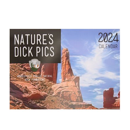 2024 Nature's Dick Pics Kalender - Sjove billeder - Sjov kalender til hjemmet og kontoret