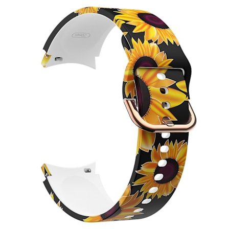 Mönstrad silikonrem med spänne för Samsung Galaxy Watch4 Classic 42/46mm/Active 40/44mm