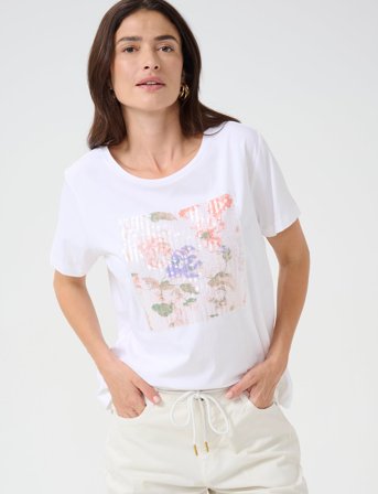 Cream Crtria T-Shirt - White - L