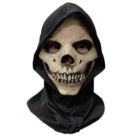 Kuolemanpää Grim Reaper Luuranko Pelottava Naamio Halloween Juhlat Puku Cosplay Kauhu Naamiot Tarvikkeet