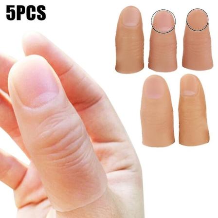 5 kpl Finger Magic Trick Fake Pehmeä peukalon kärki Lähikuva Stage Show Prop kepponen lelu - Perfet