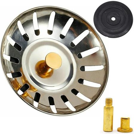 Universaali metallikorkki suodattimella tiskialtaaseen