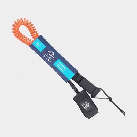 Leash für SUP Black Island Coil, 10" (3 Meter) - Boot