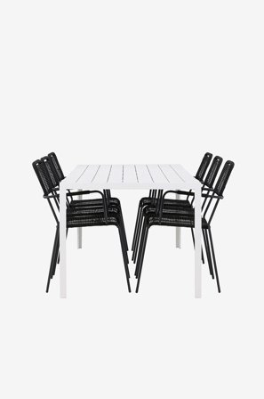 Venture Home - Break Matgrupp med stolar Lindos - Svart - Matgrupper - Från Homeroom