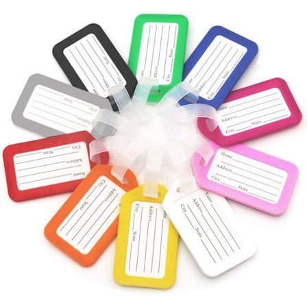 10 stk. bagagemærke kuffert rejsetilbehør identificer tags, Co