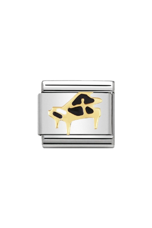 Daily life 18k Gold & enamel Piano