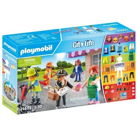PLAYMOBIL - Mina figurer: Yrken - Stadsliv - 5 år - 58 stycken