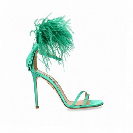 Aquazzura, Sandals Groen, Dames, Maat:36 EU