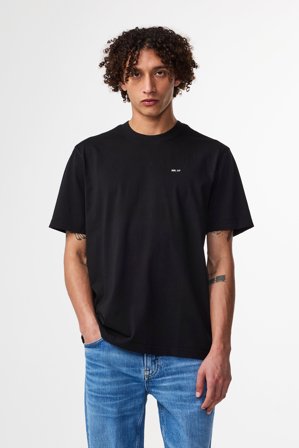 NN.07 Adam T-Shirt Herren Schwarz Baumwolle