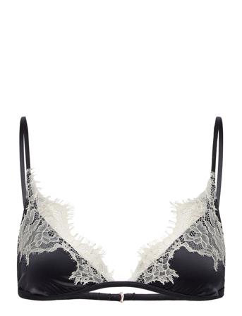 Non_Padded Fiesta Bralette Lingerie Bras & Tops Soft Bras Triangle Bras Sort Dorina