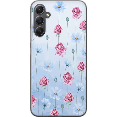 Kompatibel Mobilcover til Samsung Galaxy A15 5G Petal Reverie Sky Blue