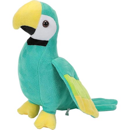 Søt Ara Papegøye Kosedyr, Grønn Fugl Kosedyr Plysjleketøy, Myk Papegøye Plysjdukke Gave til Barn Gutter Jenter Baby, Kreativ Plysj Fugl P