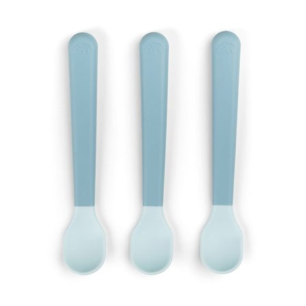 Done by Deer Foodie Easy-Grip Baby Spoon 3-Pack Blå, Børn & Forældre, Service, Bestik