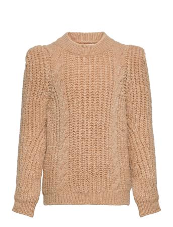 K Rica L/S Pullover Knt Beige Kids Only