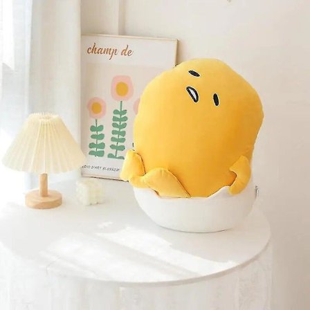 Kawaii Gudetama Plys Legetøj 50cm Anime Fyldte Plys Bamse Sofa Seng Pude Tegneserie Pude Legetøj Til Børn Voksen Gave(50CM)
