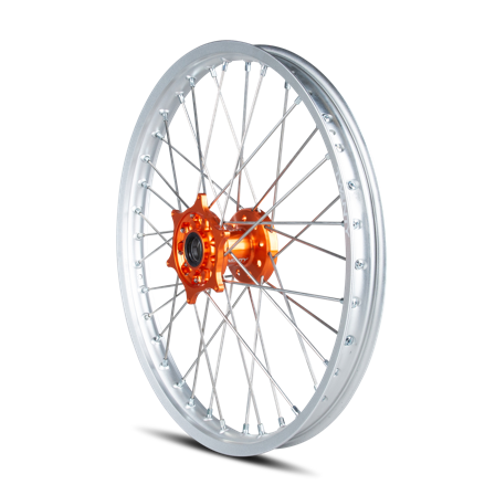 Cross Voorwiel Twenty Zilver-Oranje 21" - KTM 125 EXC SIX DAYS 2012-2016
