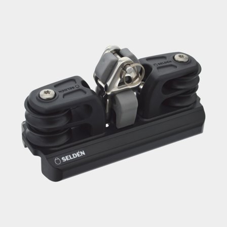 Seldén System 22 - Main Car, Torlon Ball Bearings, Double Plain Bearing Sheaves, Stainless Toggle with Stand-Up (442-149-01)