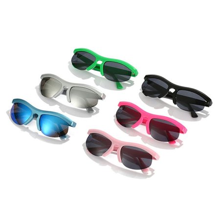 Punk Pilot solglasögon för kvinnor män Y2K solglasögon