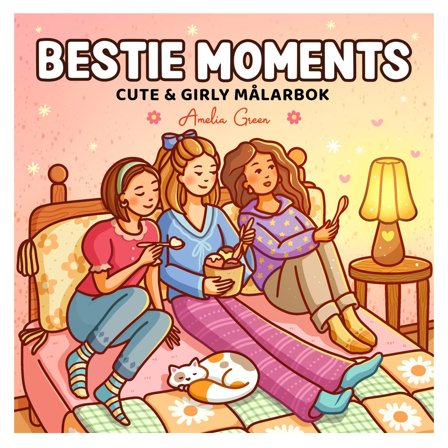 Bestie Moments : Cute & Girly målarbok