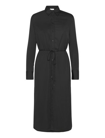 Calvin Klein Recycled Cdc Midi Shirt Dress - Black - 34