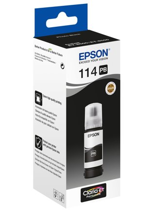 Epson 114 - fotosvart - original - blekkrefill for EcoTank ET-8500 & EcoTank ET-8550