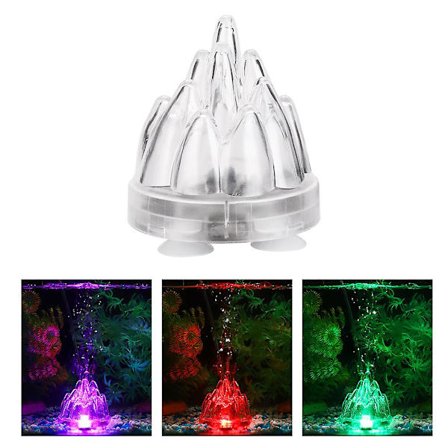 Vandfast Akvarielys med Vulkan Luftpumpe