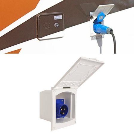 Autocamper Trailer Kredsløbsrekonstruktion Stik Vandtæt Forsænket Indløbsstik