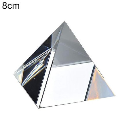 8 cm klar glas konstgjord kristallpyramid prisma hantverk hemmakontor dekoration hantverk