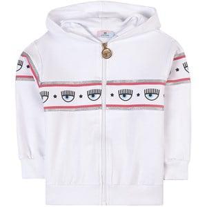 Monnalisa White Maxi Logomania Hoodie 6 Years - Jumpers and knitwear - 6 years - White