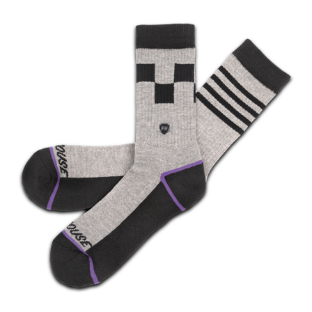 Strümpfe Fasthouse Clash Performance Crew Meliertes Grau L-XL