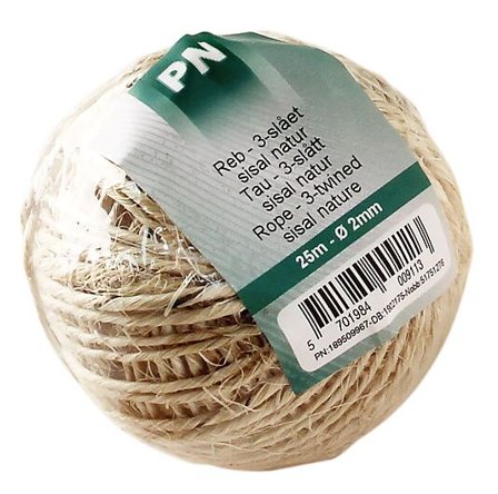 PN-BESLAG SISALTAU 3-SLÅTT Ø2/25M