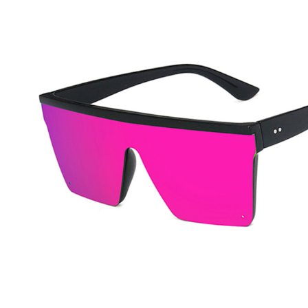 Ny trend stor ramme ett stykke Uv400 solbriller gatebilde