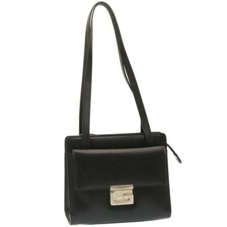 Gucci Vintage, Pre-owned Shoulder Bag Zwart, Dames, Maat:ONE Size,leer