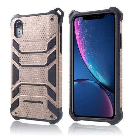 iPhone Xr spider series stødsikkert hybridetui - Rosaguld