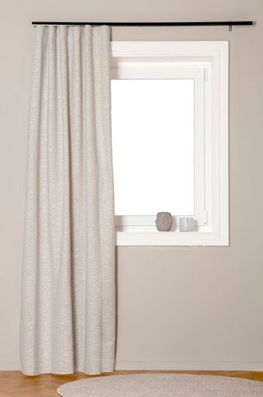 Hasta - Bouclé-verho Hilma 132x250cm. - Harmaa - Poimutusnauhaverhot - 132X250 - - Homeroom