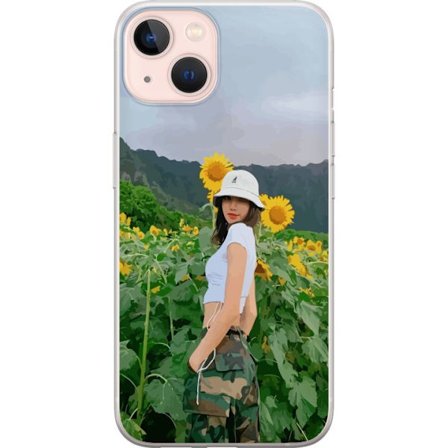 Kompatibelt Mobilskal till Apple Apple iPhone 13 Lisa Blackpink Solrosor K-pop Idol
