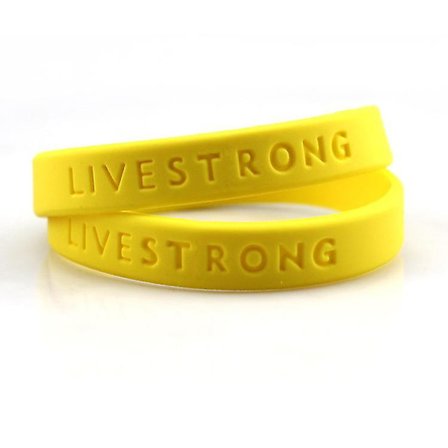 2 stk. Silikone Gummi Armbånd, Inspirerende Sportsarmbånd