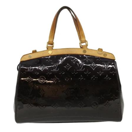 Louis Vuitton Vintage Pre-owned Læder hndtasker Lilla, Dame Vintage Tasker, Størrelse: ONE Size