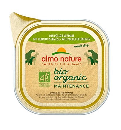 Almo Nature Bio Organic Maintenance Pollo Verdure Cibo Umido Cani