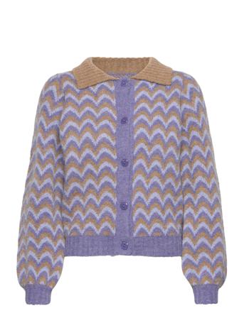 Nuallis Cardigan Strikkegenser Cardigan Multi/mønstret Nümph