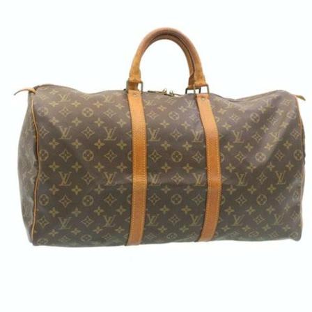 Louis Vuitton Vintage, Pre -owned Keepall 50 Bruin, Dames, Maat:ONE Size