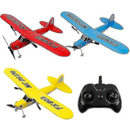 Piper J-3 Cub Fx-803 Fjärrstyrd Segelflygplan Elektrisk Skum Liten Flygplan Fastvingad Flygmodell Barnleksak Gul (FMY)