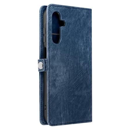 Etui til Samsung Galaxy A15 5G - AVIZAR - Etui med flere rum med lynlås - Midnatsblå Blå