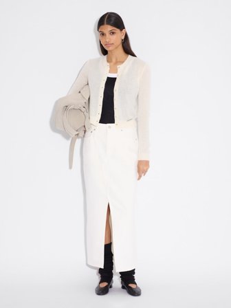 Holzweiler Slim Cashmere Cardigan - Ecru - Women's - L