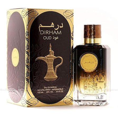 Ard Al Zaafaran Dirham Oud Eau de Parfum, Musk and Sandalwood, 100 ml