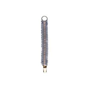 Bjällra of Sweden Grey Silk Pacifier Clip One Size - Baby feeding - One size - Grey
